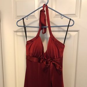 Red cocktail dress